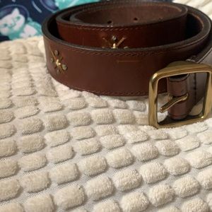 Jcrew Embroidered Leather Belt